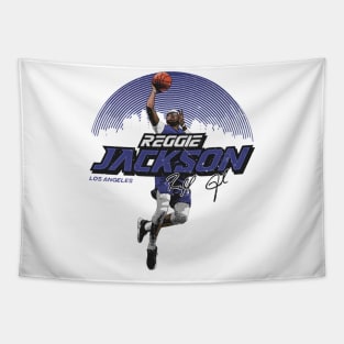 Reggie Jackson Los Angeles C Skyline Tapestry