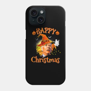 Happy Christmas Joe Biden Confused Pumpkin Halloween Spooky Phone Case