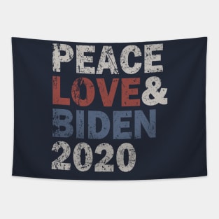 Peace Love & Biden 2020 Tapestry