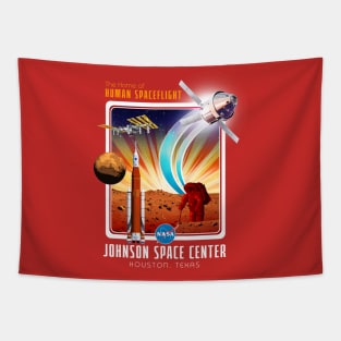 NASA Artemis / Orion / SLS / Mars Exploration Retro Design Tapestry