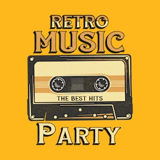 retro music party, the best hits T-Shirt