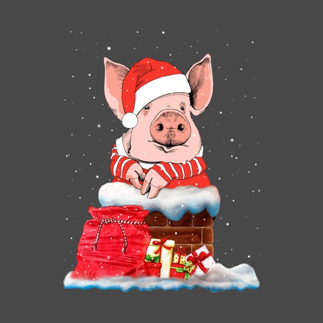 pig santa claus. by tonydale