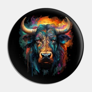 Water Buffalo Rainbow Pin