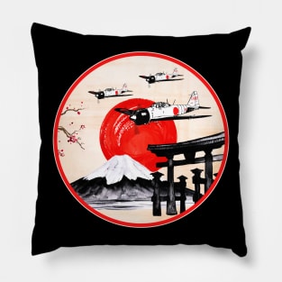 Fuji-san  A6M Zero Pillow