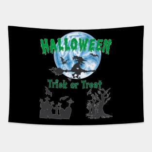 Halloween Full Moon Party Tapestry