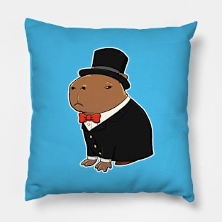 Gentleman Capybara Groom Pillow