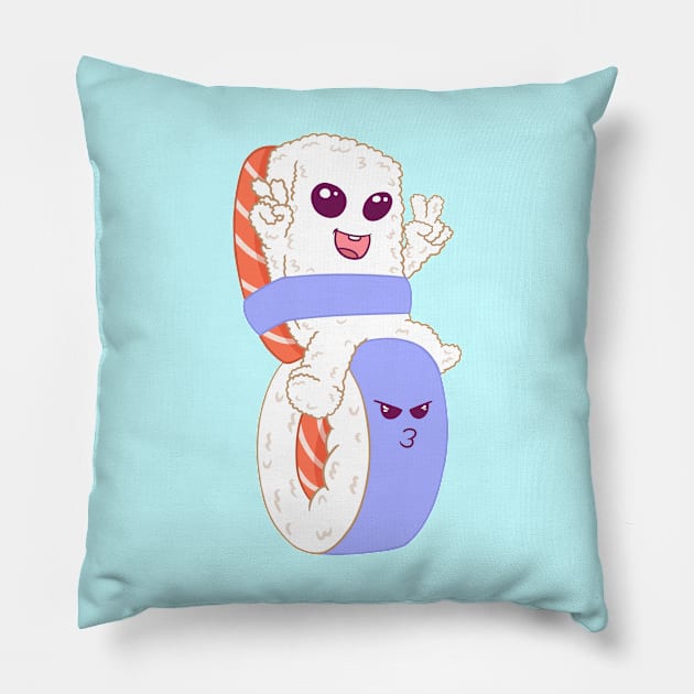 Cute Sushi Pillow by Illustrasikuu