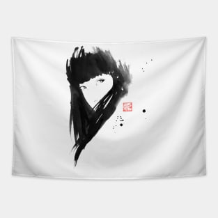 japanese girl Tapestry