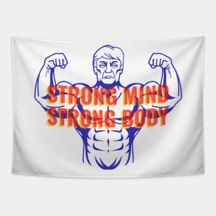 STRONG MIND STRONG BODY Tapestry