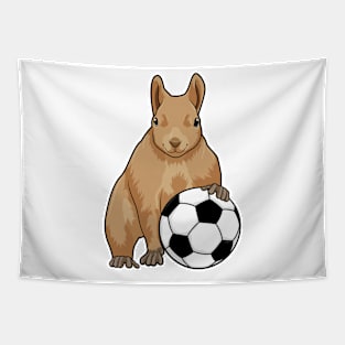 Squirrel at Soccer Sports Tapestry