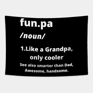 Mens Funpa Definition Funny Grandpa Gift Fathers Day Papa Graphic Tapestry