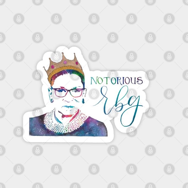 Notorious RBG Magnet by The Paintbox Letters