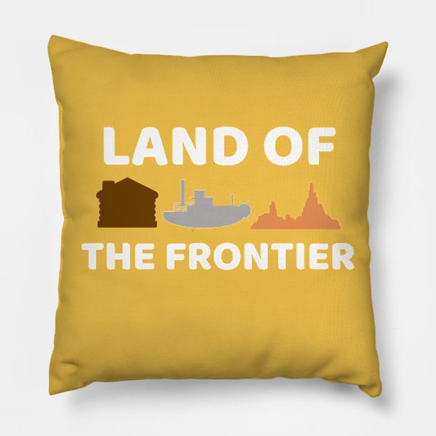 Land of the Frontier Pillow by duchessofdisneyland