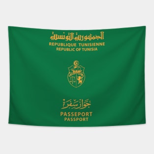 Tunisia passport Tapestry