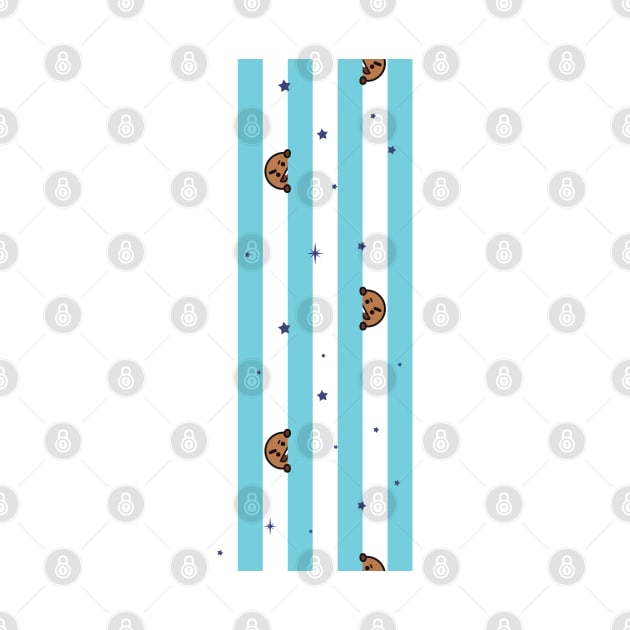 BT21 Shooky Striped Pajamas Pattern by ZeroKara