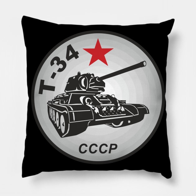 Soviet medium tank T-34 Pillow by FAawRay