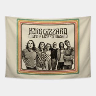 Retro Vintage King Gizzard And The Lizard Wizard Tapestry