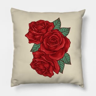 beautiful roses flower Pillow