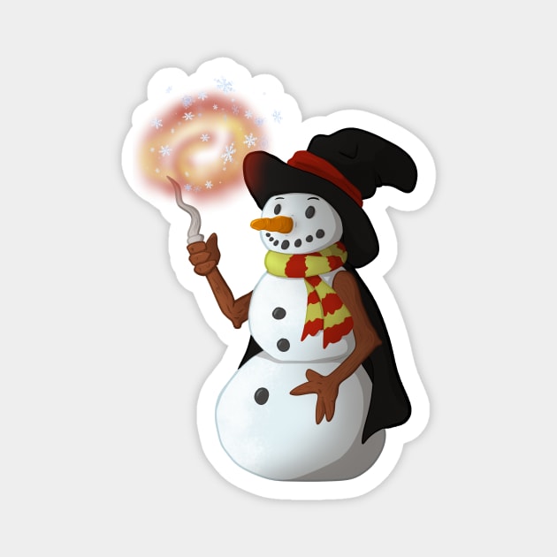 The Brave Snowman Magnet by Anathar