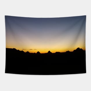 Sunset Over the Badlands Tapestry