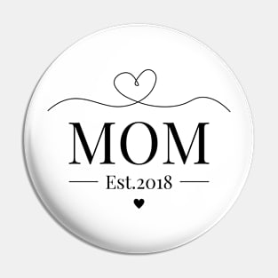 Mom Est 2018 Pin