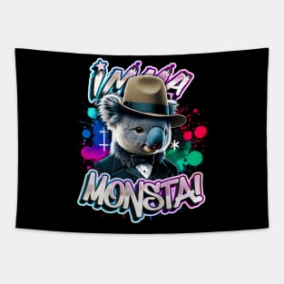 Imma Monsta! KOALA | Blacktee | by Asarteon Tapestry