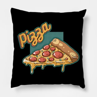 Tasty pizza slyce Pillow