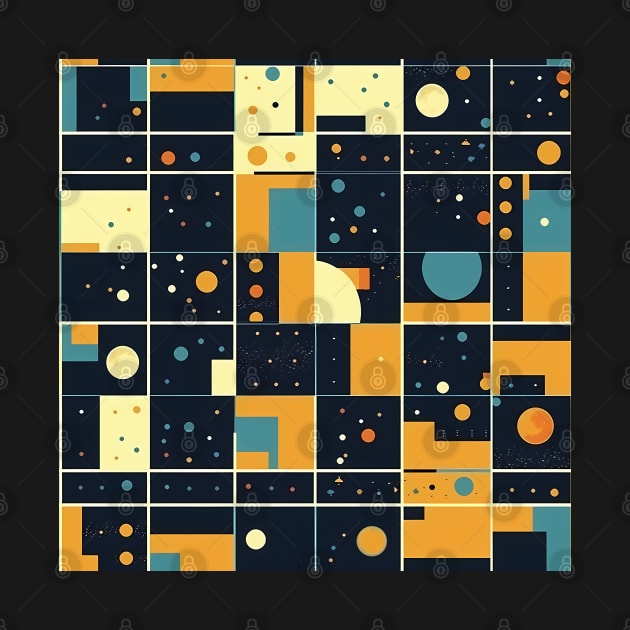 Square Universe Dimension - Infinite Nebula Seamless Pattern by nelloryn