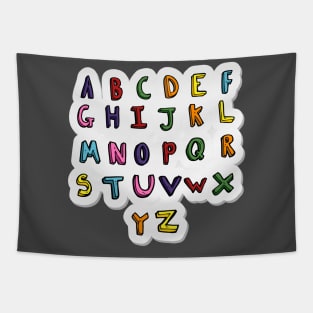 Alphabet Shirt Tapestry