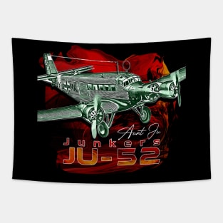 Junkers JU-52 German Vintage Aircraft Tapestry