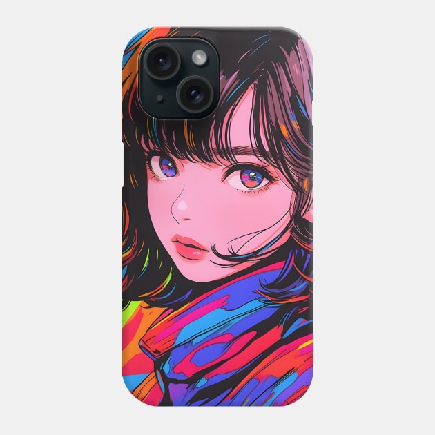 Cybernetic Journeys: Ghost in the Shell Aesthetics, Techno-Thriller Manga, and Mind-Bending Cyber Warfare Art Phone Case by insaneLEDP