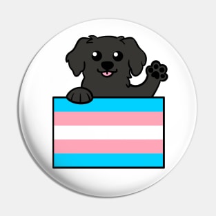 Love is Love Puppy - Black Lab Trans Pin