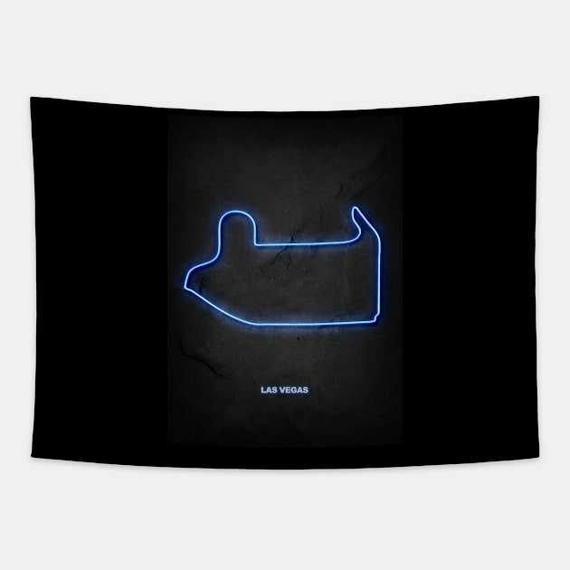 Las Vegas Circuit Neon Tapestry by Durro