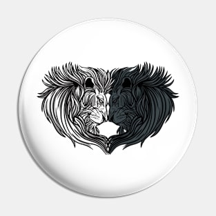 Lion Heart Pin