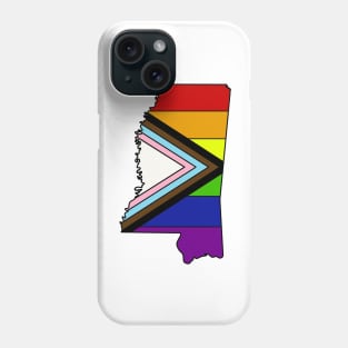 Progress pride flag - Mississippi Phone Case