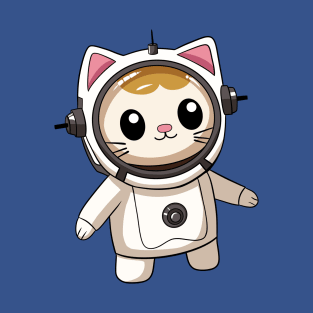 Cute Astronaut Cat T-Shirt