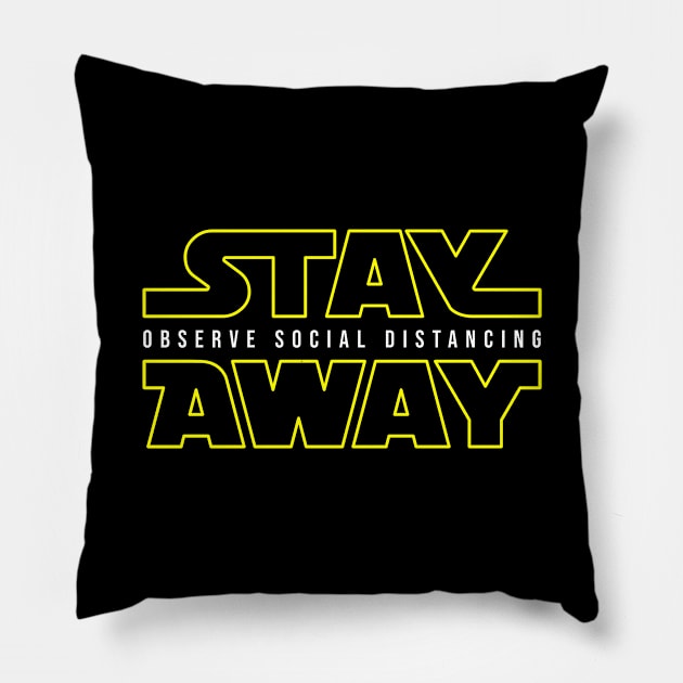 Stay Away Pillow by emodist