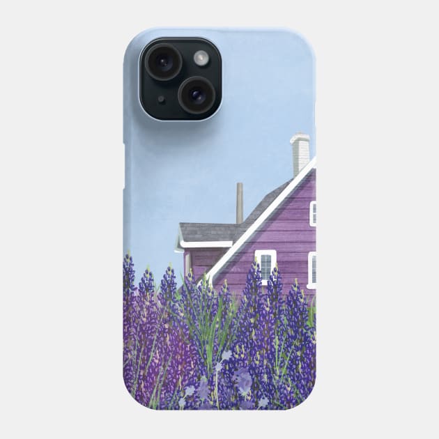 The Purple House Phone Case by KatherineBlowerDesigns