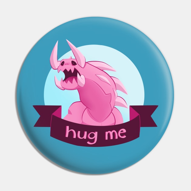 Monster Hug Pin by candice-allen-art