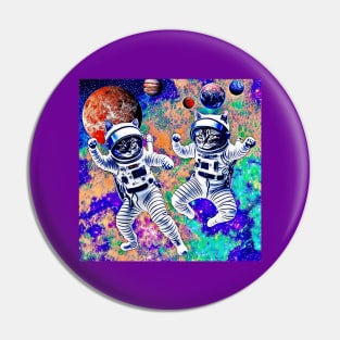 Astronaut Ninja Cats! Pin