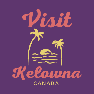 Kelowna Canada - Funny Canadian Beach Art T-Shirt