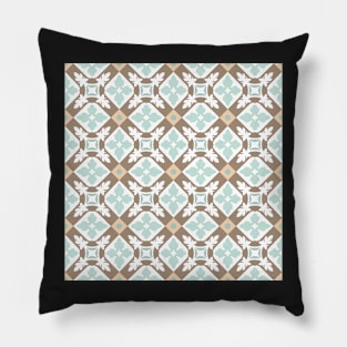 Portuguese tiles seamless pattern. Vintage background Pillow