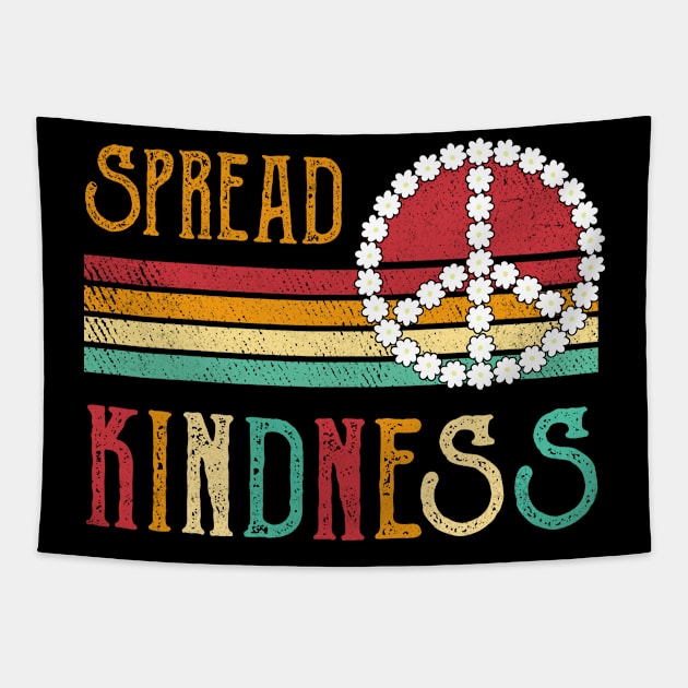 Spread Kindness Anti Bullying Peace Sign Inspirational Tapestry by TMSTORE