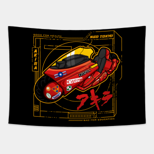 neo tokyo bike Tapestry