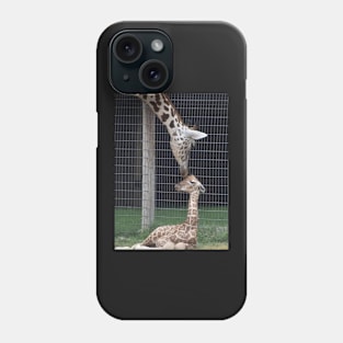 Giraffe and calf Phone Case