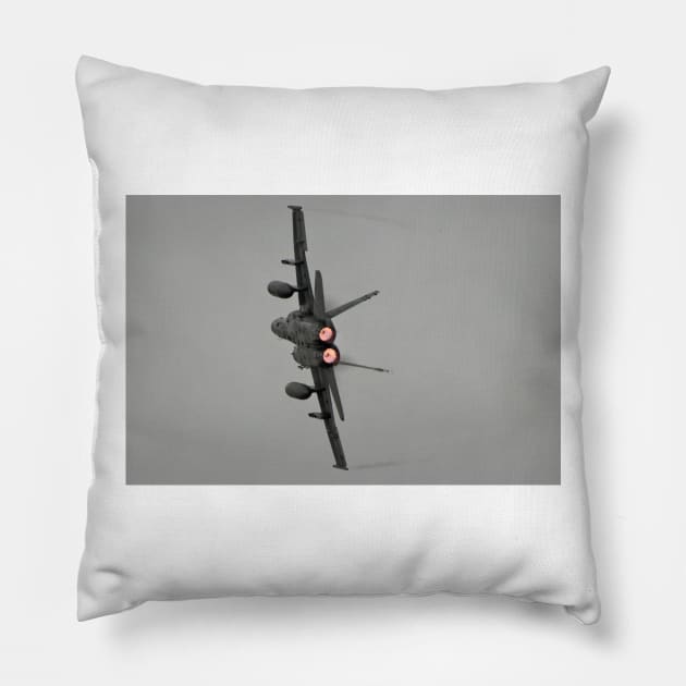 FA-18 Hornet in Afterburner Pillow by acefox1