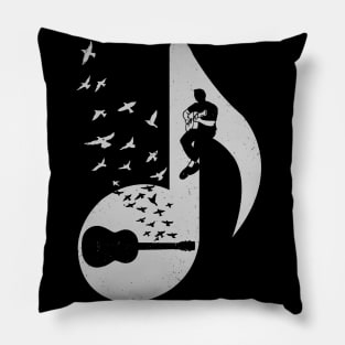 Musical note - Acoustic Guitar Pillow