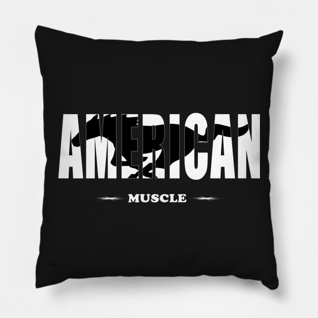 american muscle Pillow by hottehue