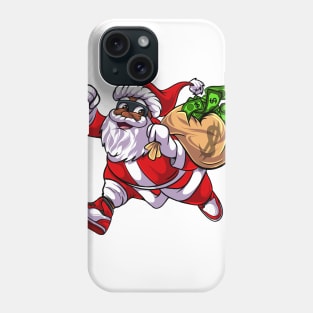 Black santa Phone Case