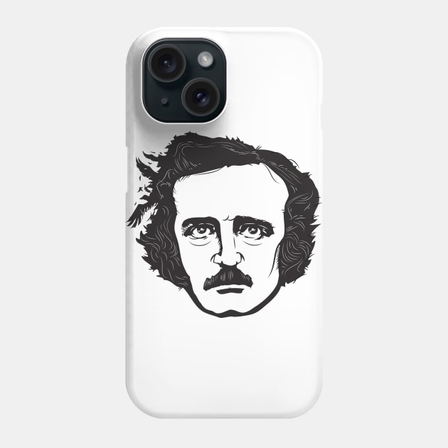 Edgar Allan Poe Phone Case by mikewirth